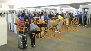 TSA Agent Makes Up Random New Rules at SFO Airport [upl. by Noble]