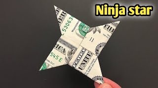 How to make a paper ninja star  Easy craft  121 [upl. by Aivila]