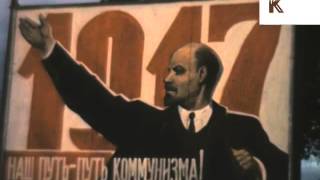 1950s USSR Communist Propaganda Colour Archive Footage Russia [upl. by Aridnere204]