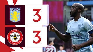 Wissa Mbeumo and Zanka net in thriller 🤯  Aston Villa 3 Brentford 3  Premier League Highlights [upl. by Aivatan]