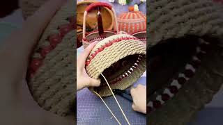 Rope Basket with Handle Tutorial diy [upl. by Buschi]