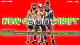 Working Outfit Script  OB43 Bundle Code  Freefire Craftland  SacSo [upl. by Darce]