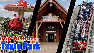 Top 10 rides at Tayto Park  2021 [upl. by Eustazio882]