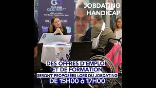 Jobdating Spécial Handicap  21 Novembre 2024 emploihandicap [upl. by Sopher180]