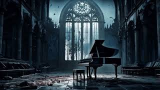 Melancholic Echoes Dark Academia Piano Music with Rain  Haunting Ambience for Study and Reflection [upl. by Westerfield]