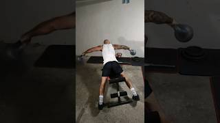 Oiseau incliné dorsaux kettlebell incline kettlebell lats lateral raise [upl. by Zadoc]