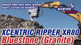 Belgium Xcentric Ripper XR80 Bluestone Granite Quarry quotCarrière de Sprimontquot [upl. by Bakki]