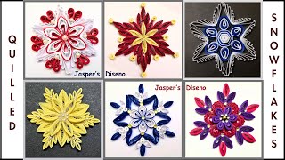 How to make Quilled Snowflakes  Best of 2023 Quilling Compilation  Create stunning crafts easy DIY [upl. by Morna796]