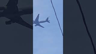 USAF Boeing 767200 low flyover [upl. by Camilla]