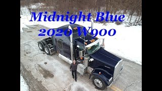 Kenworth W900L Studio in Midnight Blue 2020 Cummins [upl. by Kylen]