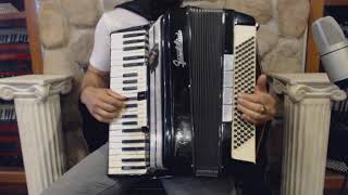 3752  Black Frontalini Piano Accordion LMH 41 120 799 [upl. by Ynettirb]