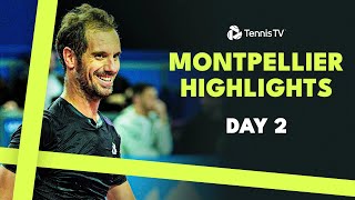 Shapovalov Plays Gaston Gasquet Pouille amp Cazaux In Action  Montpellier 2024 Highlights Day 2 [upl. by Ellicec]