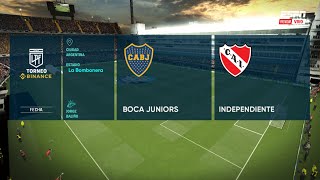 Boca Juniors x Independiente  Campeonato Argentino  PES eFootball [upl. by Adlare69]