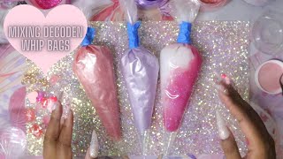 Making Decoden Whip Bags 🍓💖❄️✨🍇  Watch Me Work [upl. by Onej]