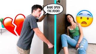 PASSING OUT WITH THE DOOR LOCKED PRANK ON FIANCÉ [upl. by Pinebrook]