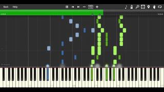 One more time One more chance  5 Centimeters Per Second Piano Cover Synthesia [upl. by Grath]