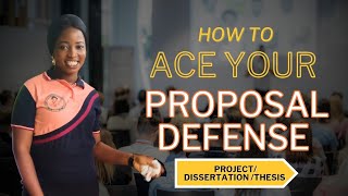 How To Ace Your Research Project Dissertation Thesis Proposal Defense  Project Series Prt 1 [upl. by Manthei275]