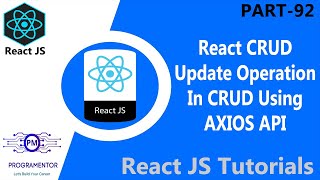 92  Update Operation In React CRUD App  React Crud Application  CRUD In React  CRUD HindiUrdu [upl. by Gauldin]