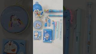 Cute blue stationery collection fancy pen dairy sharpener eraser stationery schoolsupplies [upl. by Akemehs]