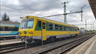 Gysev train starting from Zalaegerszeg station train trainspotting balaton hungary railway [upl. by Bartlett248]