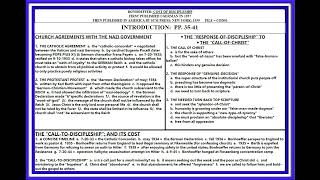 BONHOEFFER COST OF DISCIPLESHIP  INTRO PP 3545 LESSON 01 [upl. by Oakman]