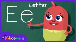 Letter E Song  THE KIBOOMERS Preschool Phonics Sounds  Uppercase amp Lowercase Letters [upl. by Nyrol837]