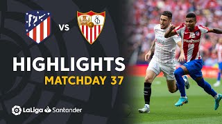 Resumen de Atlético de Madrid vs Sevilla FC 11 [upl. by Atselec]