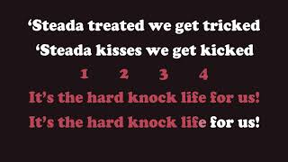 Its the Hard Knock Life from Annie  Karaoke [upl. by Mignon]