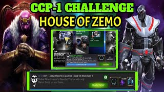 Mcoc CCP1 CHALLENGE HOUSE OF ZEMO [upl. by Ramsdell]