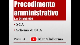 SCA e modello di esempio di SCA  Procedimento amministrativo  Ln 2411990 Parte 34 [upl. by Asilehs480]