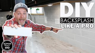 How to Install a Subway Backsplash Tile Everything You Need to Know In One Video DIY [upl. by Augustus]