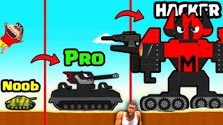 NOOB vs PRO vs HACKER in LABO TANK with SHINCHAN and CHOP [upl. by Leuneb]