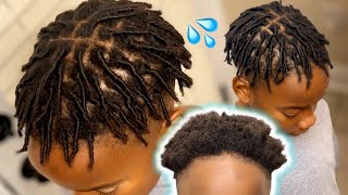 How to Finger  Comb Coils Starter Dread Locs on Short Natural Hair  Teen Boys amp Men Hairstyles [upl. by Raamal]