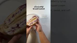 Japanese Konbini Food Blueberry Cream Sando [upl. by Loree]