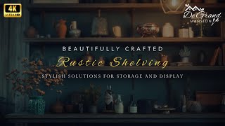 Beautifully Crafted Rustic Shelving Stylish Solutions for Storage and Display [upl. by Amorette627]