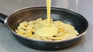 GÂTEAUX EXPRESS AUX POMMES FAIT À LA POÊLE 🍎 Idéal pour goûter de dernière minute 👌🏻 [upl. by Notreve]