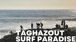 Surf Paradise at Anchor Point Exploring Taghazout Morocco [upl. by Aicelav120]