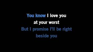 Calum Scott  At Your Worst Karaoke Version [upl. by Aeirdna603]