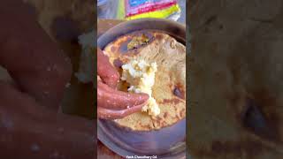 देसी माखन 😍 desi butter khana food rajasthan shirtsvideo foodshorts youtubeshorts love [upl. by Akima]