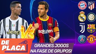 MESSI e CR7 se reencontram na CHAMPIONS TUDO sobre o SORTEIO da FASE DE GRUPOS  Girão De Placa [upl. by Daphie756]