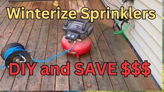 Winterize Your Sprinkler System DIY Air Blowout with Compressor [upl. by Matthaus]