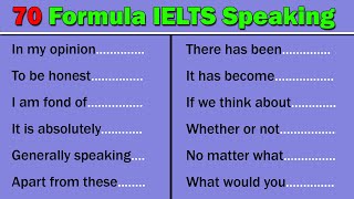 70 Most Commonly Used Sentence Patterns in IELTS Speaking [upl. by Corrine]