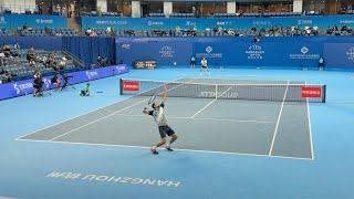 Marin Cilic vs Brandon Nakashima Courtlevel Full Match ATP250 Hangzhou [upl. by Norreg695]