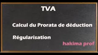 TVA  prorata de déduction [upl. by Frankie]