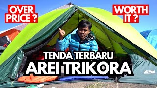 REVIEW amp TES TENDA AREI TRIKORA ULTRALIGHT SERIES  TENDA AREI TERBARU [upl. by Suivatnom]