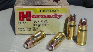 357 SIG Hornady XTP 124 gr AMMO TEST [upl. by Milson]