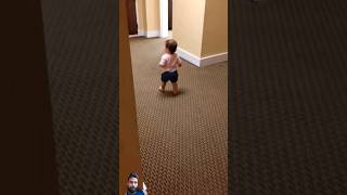 baby learns to walk 3 shorts youtubeshorts short [upl. by Kcerred966]