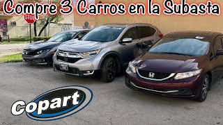 Compre 3 carros en la subasta copart [upl. by Annayd]