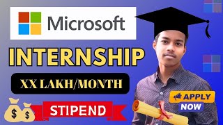 Microsoft Internship for Students  Internships with Stipend  Microsoft  Internships [upl. by Anert]