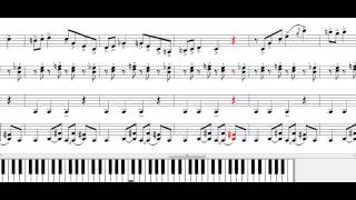 Bonetrousle Piano amp Drum  언더테일Undertale NWC [upl. by Orlena166]